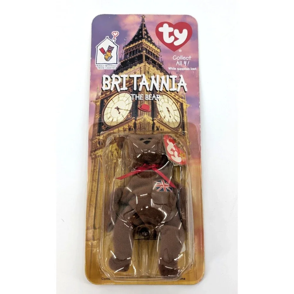 Britannia The Bear Beanie Baby Collectible McDonald's Happy Meal 1997